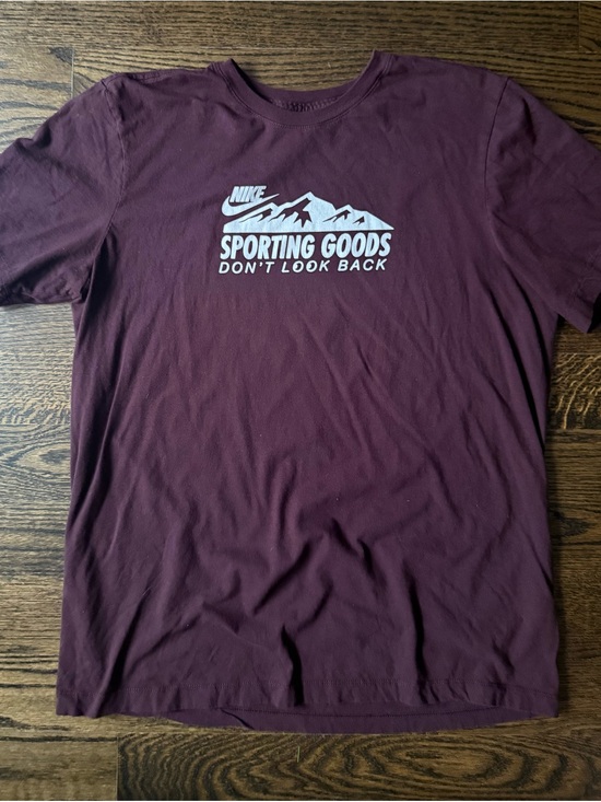 Nike Other - Nike Men's Maroon Graphic 'Sporting Goods' Short Sleeve Tee